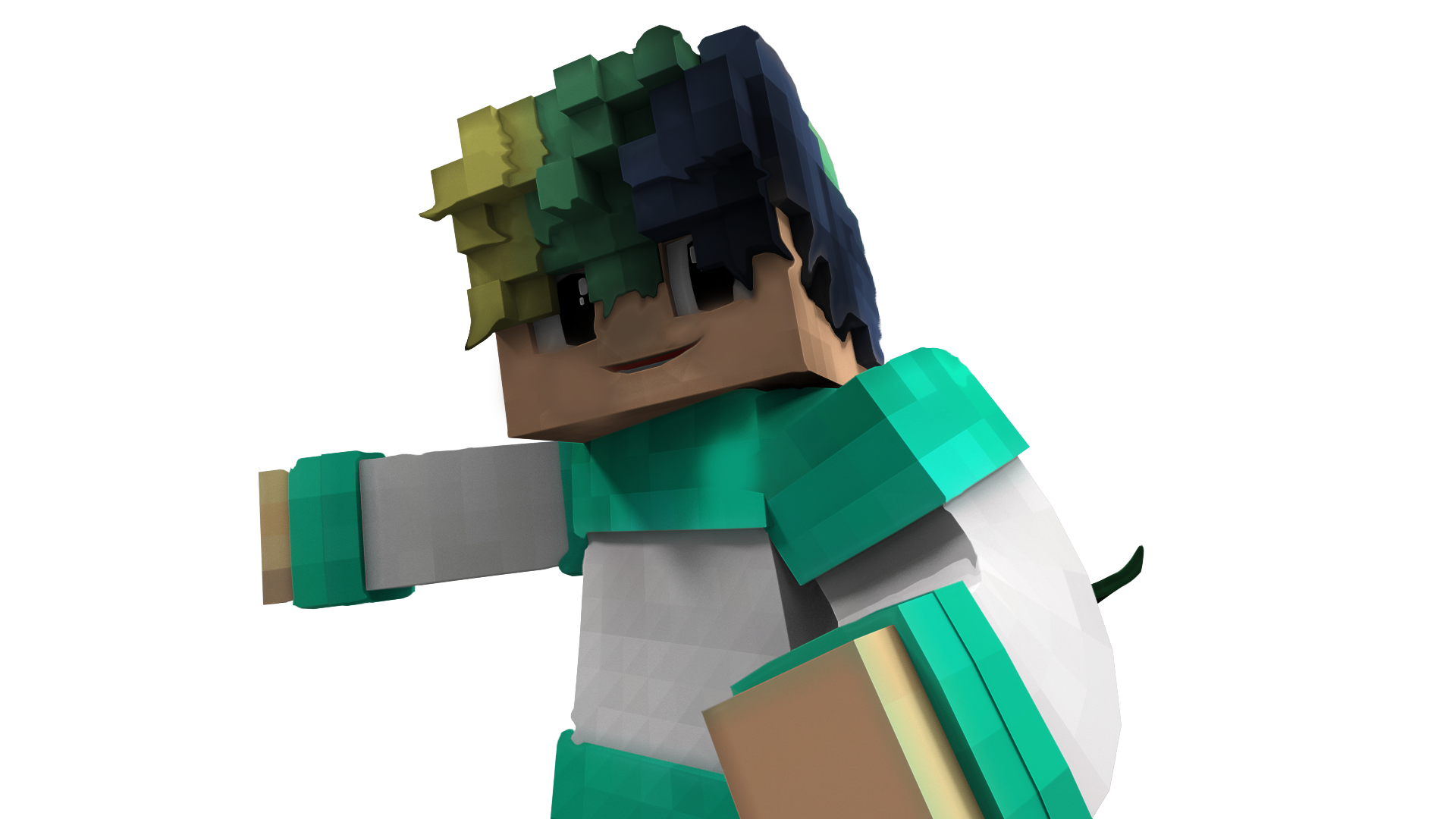 3D Minecraft Spieler Render